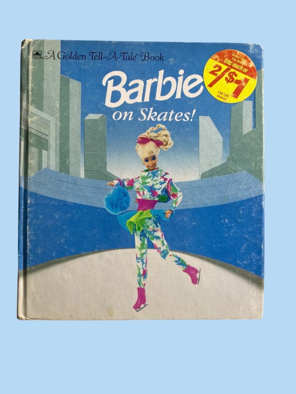 Barbie On Skates Golden Tell-A-Tale Childrens Book 1994 Mattel 2450-01